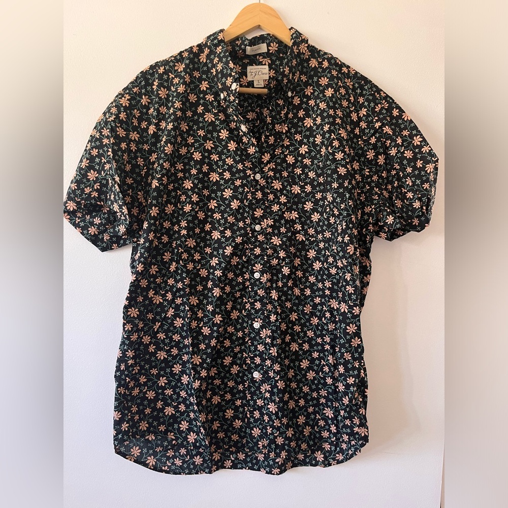 J. Crew button down 100% cotton size large never worn